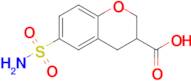 6-Sulfamoyl-3,4-dihydro-2h-1-benzopyran-3-carboxylic acid