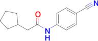 n-(4-Cyanophenyl)-2-cyclopentylacetamide