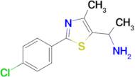 1-[2-(4-chlorophenyl)-4-methyl-1,3-thiazol-5-yl]ethan-1-amine