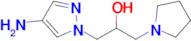 1-(4-Amino-1h-pyrazol-1-yl)-3-(pyrrolidin-1-yl)propan-2-ol