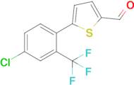 5-[4-chloro-2-(trifluoromethyl)phenyl]thiophene-2-carbaldehyde