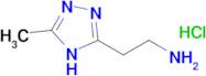 2-(5-methyl-4H-1,2,4-triazol-3-yl)ethan-1-amine hydrochloride