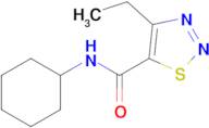 n-Cyclohexyl-4-ethyl-1,2,3-thiadiazole-5-carboxamide