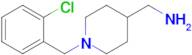 {1-[(2-chlorophenyl)methyl]piperidin-4-yl}methanamine