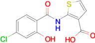 2-(4-Chloro-2-hydroxybenzamido)thiophene-3-carboxylic acid