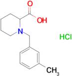 1-[(3-methylphenyl)methyl]piperidine-2-carboxylic acid hydrochloride