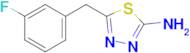 5-[(3-fluorophenyl)methyl]-1,3,4-thiadiazol-2-amine