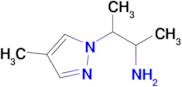 3-(4-Methyl-1h-pyrazol-1-yl)butan-2-amine