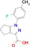 1-(2-Fluoro-4-methylphenyl)-1h,4h,5h,6h-cyclopenta[c]pyrazole-3-carboxylic acid