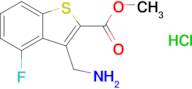 Methyl 3-(aminomethyl)-4-fluoro-1-benzothiophene-2-carboxylate hydrochloride