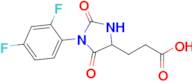 3-[1-(2,4-difluorophenyl)-2,5-dioxoimidazolidin-4-yl]propanoic acid