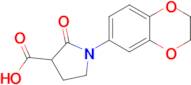 1-(2,3-Dihydro-1,4-benzodioxin-6-yl)-2-oxopyrrolidine-3-carboxylic acid