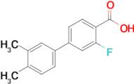 4-(3,4-Dimethylphenyl)-2-fluorobenzoic acid