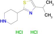 4-[4-(propan-2-yl)-1,3-thiazol-2-yl]piperidine dihydrochloride