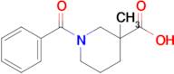 1-Benzoyl-3-methylpiperidine-3-carboxylic acid