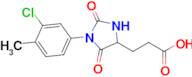 3-[1-(3-chloro-4-methylphenyl)-2,5-dioxoimidazolidin-4-yl]propanoic acid