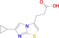 3-{6-cyclopropylimidazo[2,1-b][1,3]thiazol-3-yl}propanoic acid