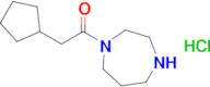 2-Cyclopentyl-1-(1,4-diazepan-1-yl)ethan-1-one hydrochloride