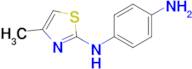 1-N-(4-Methyl-1,3-thiazol-2-yl)benzene-1,4-diamine