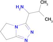 2-Methyl-1-{5h,6h,7h-pyrrolo[2,1-c][1,2,4]triazol-3-yl}propan-1-amine