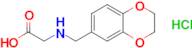 2-[(2,3-dihydro-1,4-benzodioxin-6-ylmethyl)amino]acetic acid hydrochloride
