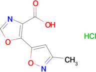 5-(3-Methyl-1,2-oxazol-5-yl)-1,3-oxazole-4-carboxylic acid hydrochloride