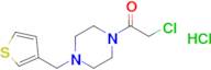 2-Chloro-1-[4-(thiophen-3-ylmethyl)piperazin-1-yl]ethan-1-one hydrochloride