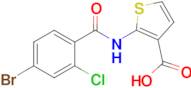 2-(4-Bromo-2-chlorobenzamido)thiophene-3-carboxylic acid