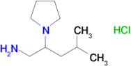 4-Methyl-2-(pyrrolidin-1-yl)pentan-1-amine hydrochloride