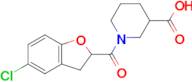 1-(5-Chloro-2,3-dihydro-1-benzofuran-2-carbonyl)piperidine-3-carboxylic acid