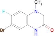 7-Bromo-6-fluoro-4-methyl-3,4-dihydroquinoxalin-2(1h)-one