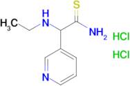 2-(Ethylamino)-2-(pyridin-3-yl)ethanethioamide dihydrochloride