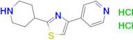 4-[2-(piperidin-4-yl)-1,3-thiazol-4-yl]pyridine dihydrochloride