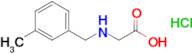 2-{[(3-methylphenyl)methyl]amino}acetic acid hydrochloride