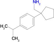 {1-[4-(propan-2-yl)phenyl]cyclopentyl}methanamine