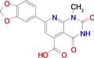 7-(1,3-Dioxaindan-5-yl)-1-methyl-2,4-dioxo-1h,2h,3h,4h-pyrido[2,3-d]pyrimidine-5-carboxylic acid