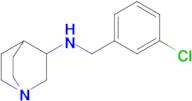 n-[(3-chlorophenyl)methyl]-1-azabicyclo[2.2.2]octan-3-amine