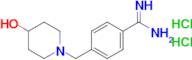 4-[(4-hydroxypiperidin-1-yl)methyl]benzene-1-carboximidamide dihydrochloride