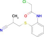 2-Chloro-N-{2-[(2-cyano-2-methylethyl)sulfanyl]phenyl}acetamide