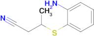 3-[(2-aminophenyl)sulfanyl]butanenitrile