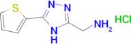 1-[5-(thiophen-2-yl)-4H-1,2,4-triazol-3-yl]methanamine hydrochloride