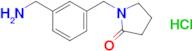 1-{[3-(aminomethyl)phenyl]methyl}pyrrolidin-2-one hydrochloride