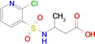 3-(2-Chloropyridine-3-sulfonamido)butanoic acid