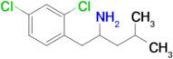 1-(2,4-Dichlorophenyl)-4-methylpentan-2-amine