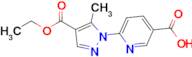 6-[4-(ethoxycarbonyl)-5-methyl-1h-pyrazol-1-yl]pyridine-3-carboxylic acid