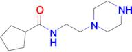 n-[2-(piperazin-1-yl)ethyl]cyclopentanecarboxamide