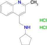 n-[(2-methylquinolin-4-yl)methyl]cyclopentanamine dihydrochloride