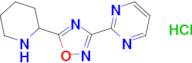 2-[5-(piperidin-2-yl)-1,2,4-oxadiazol-3-yl]pyrimidine hydrochloride