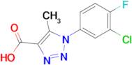 1-(3-Chloro-4-fluorophenyl)-5-methyl-1h-1,2,3-triazole-4-carboxylic acid