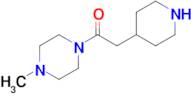 1-(4-Methylpiperazin-1-yl)-2-(piperidin-4-yl)ethan-1-one